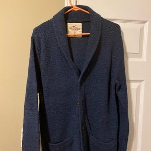 Blue Hollister Cardigan